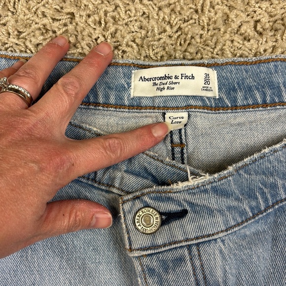 NWT Abercrombie & Fitch curve love high rise the dad short sz 20 - Picture 3 of 7
